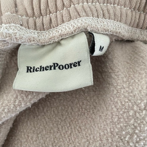 Richer Poorer Beige Blue Fleece Tie-Dye Sweatpants - Picture 5 of 6